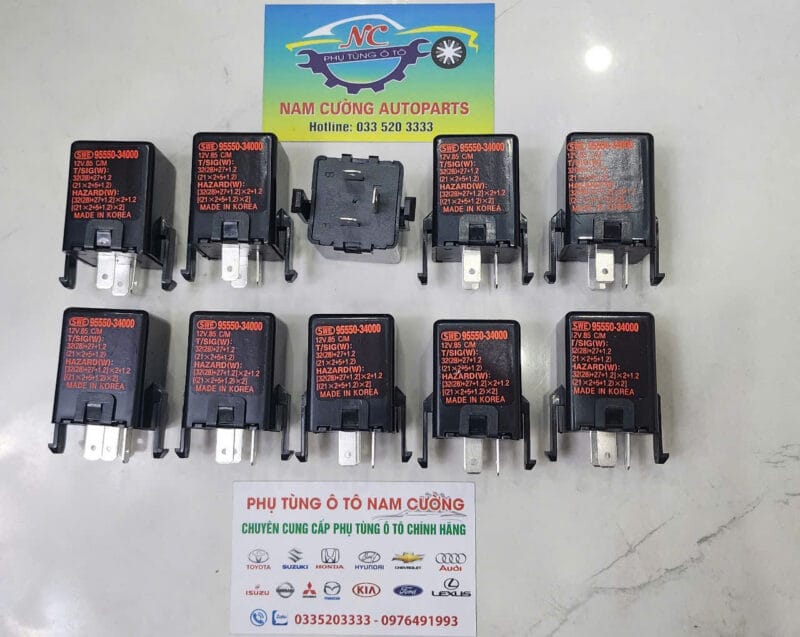 Rơ le xi nhan 3 chân 12v 95550-34000